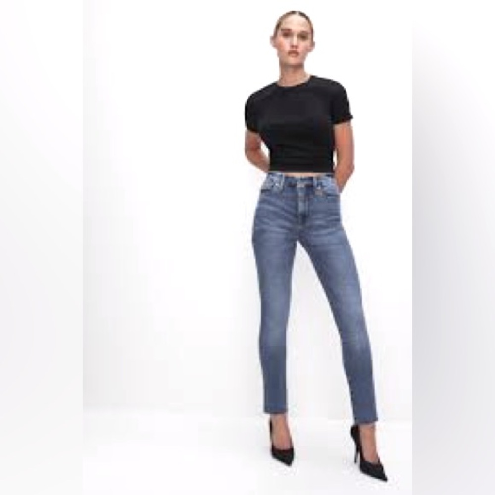 NWT Good American Good Legs Cigarette jeans size OO